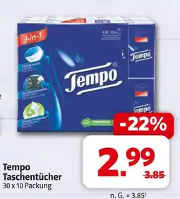 Markant Tempo taschentücher Angebot