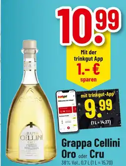 trinkgut Cellini grappa cellini oro oder cru Angebot