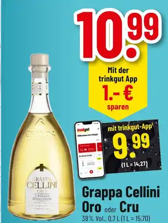 trinkgut Cellini grappa cellini oro oder cru Angebot