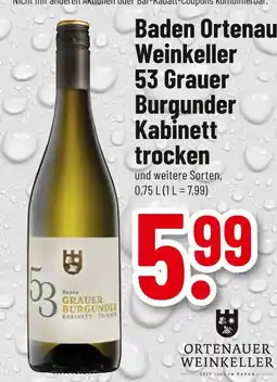 trinkgut Ortenauer weinkeller 53 grauer burgunder kabinett trocken Angebot