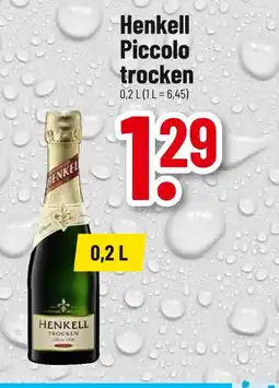 trinkgut Henkell piccolo trocken Angebot