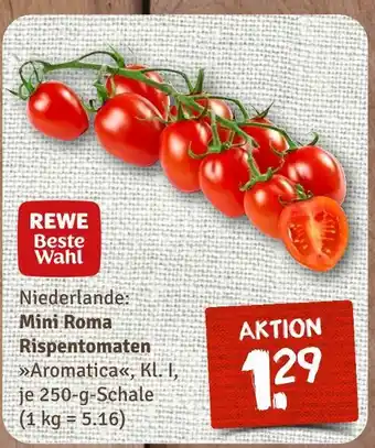 nahkauf Rewe beste wahl mini roma rispentomaten Angebot