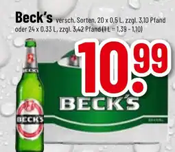 trinkgut Beck's versch. sorten Angebot