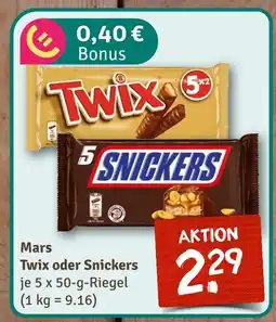 nahkauf Mars twix oder snickers Angebot