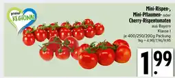 Edeka Mini-rispen-, mini-pflaumen- oder cherry-rispentomaten Angebot