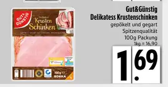 Edeka Gut&günstig delikatess krustenschinken Angebot