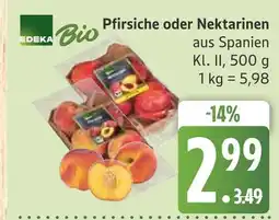 Marktkauf Edeka bio pfirsiche Angebot