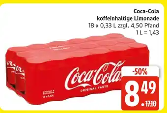 Marktkauf Coca-cola koffeinhaltige limonade Angebot
