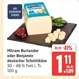 Marktkauf Milram burlander deutscher schnittkäse Angebot