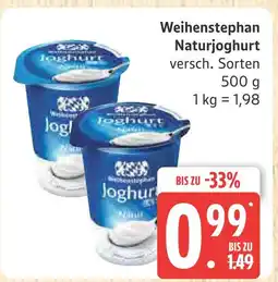 Marktkauf Weihenstephan naturjoghurt Angebot