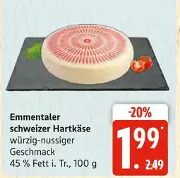 Marktkauf Emmentaler schweizer hartkäse Angebot