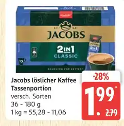 Marktkauf Jacobs löslicher kaffee tassenportion Angebot