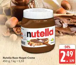 Marktkauf Nutella nuss-nugat-creme Angebot