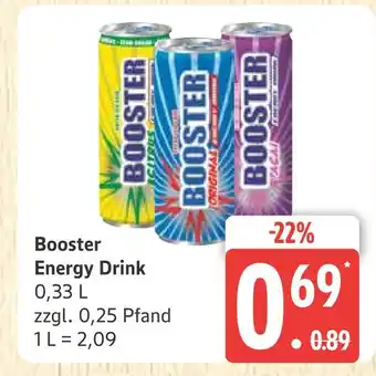 Marktkauf Booster energy drink Angebot