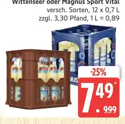 Marktkauf Wittenseer oder magnus sport vital Angebot