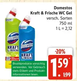 Marktkauf Domestos kraft & frische wc gel Angebot