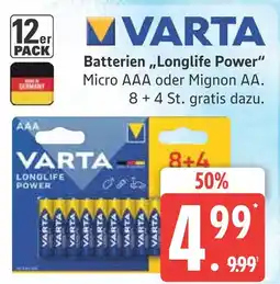 Marktkauf Varta longlife power batterien Angebot