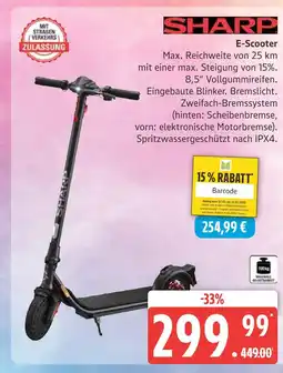 Marktkauf Sharp e-scooter Angebot