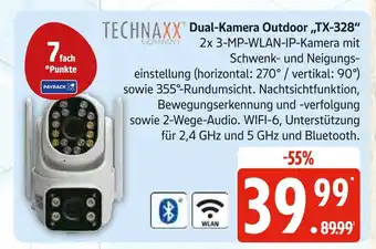 Marktkauf Technaxx dual-kamera outdoor „tx-328“ Angebot