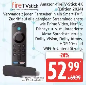 Marktkauf Amazon firetv-stick 4k (edition 2024) Angebot