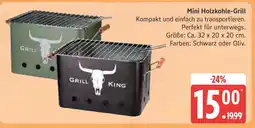 Marktkauf Grill king mini holzkohle-grill Angebot