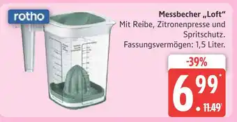 Marktkauf Rotho messbecher „loft“ Angebot