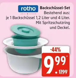 Marktkauf Rotho backschüssel-set Angebot
