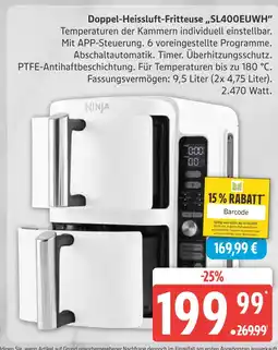 Marktkauf Ninja doppel-heissluft-fritteuse sl400euwh Angebot