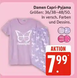 Marktkauf Damen capri-pyjama Angebot