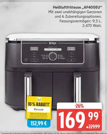 Marktkauf Ninja heißluftfritteuse af400eu Angebot