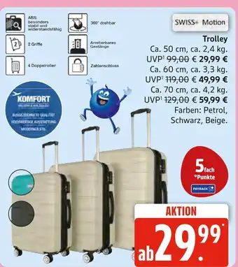 Marktkauf Swiss motion trolley Angebot