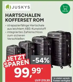 Marktkauf Juskys hartschalen kofferset rom Angebot