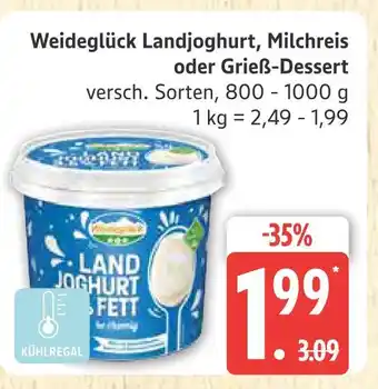 Marktkauf Weideglück landjoghurt Angebot