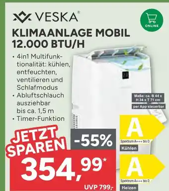 Marktkauf Veska klimaanlage mobil 12.000 btu/h Angebot