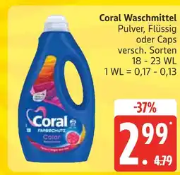 Marktkauf Coral waschmittel Angebot