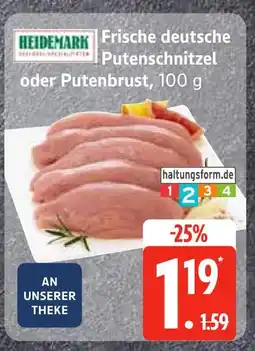 Edeka Heidemark frische deutsche putenschnitzel Angebot