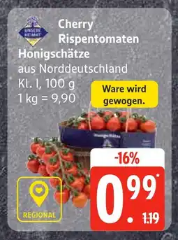 Edeka Cherry rispentomaten honigschätze Angebot