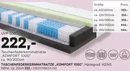 Mömax Taschenfederkernmatratze ,,KOMFORT 1000" Angebot