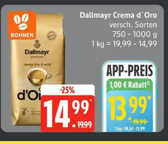 Edeka Dallmayr crema d'oro Angebot