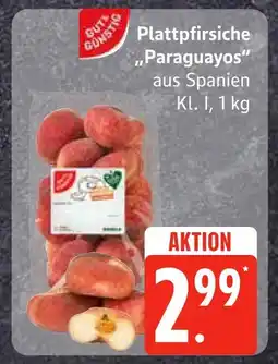 Edeka Plattpfirsiche paraguayos Angebot