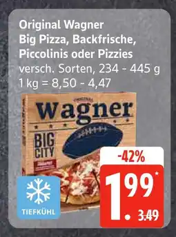 Edeka Wagner big pizza, backfrische, piccolinis oder pizzies Angebot