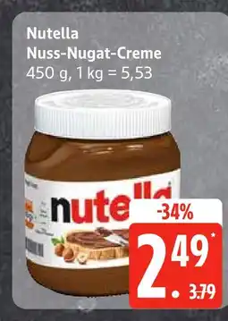 Edeka Nutella nuss-nugat-creme Angebot