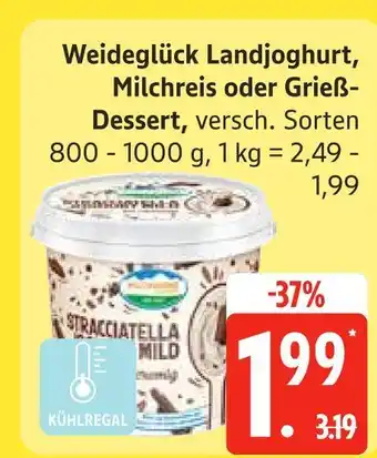 Edeka Weideglück landjoghurt Angebot