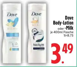 Edeka Dove Body-Lotion oder -Milk Angebot