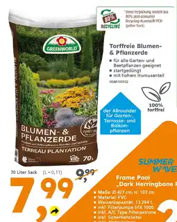 Globus Baumarkt GREENWORLD Torffreie Blumen- & Pflanzerde Angebot