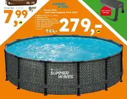 Globus Baumarkt SUMMER WAVES Frame Pool ,,Dark Herringbone Print Elite" Angebot