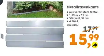Globus Baumarkt Metallrasenkante Angebot