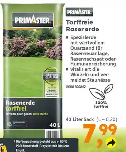 Globus Baumarkt PRIMASTER Torffreie Rasenerde Angebot