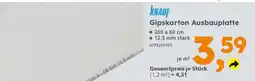 Globus Baumarkt KNAUF Gipskarton Ausbauplatte Angebot