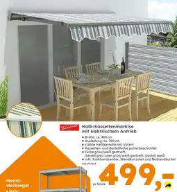 Globus Baumarkt TrendLine Halb-Kassettenmarkise mit elektrischem Antrieb Angebot